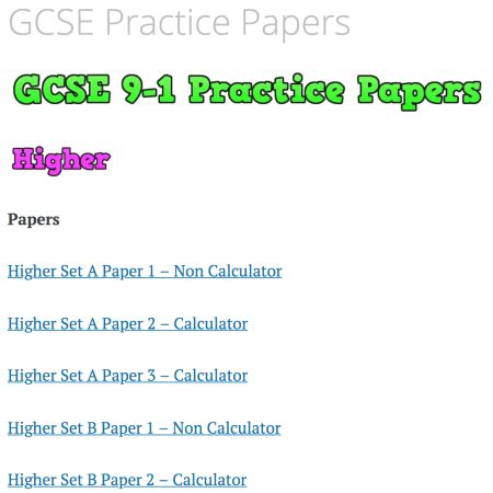 corbett maths|GCSE Practice Papers – Corbettmaths.